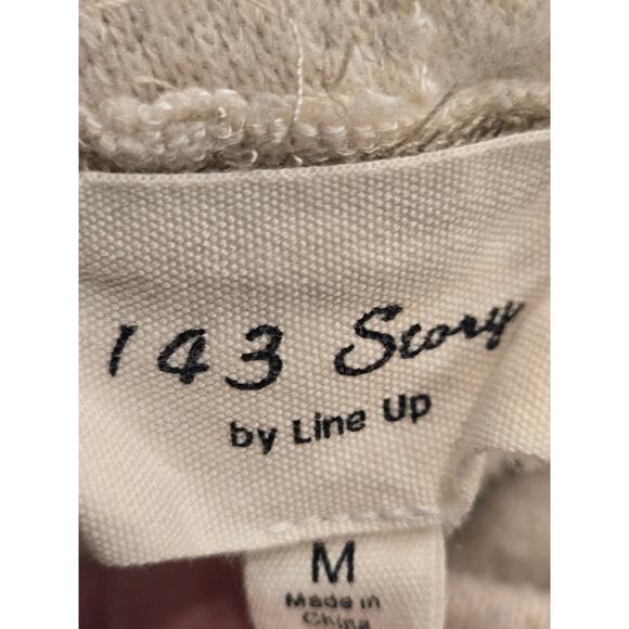 143 Story by Line Up Cowl Neck Sweater Soft Cream Medium Oversized - Picture 8 of 10